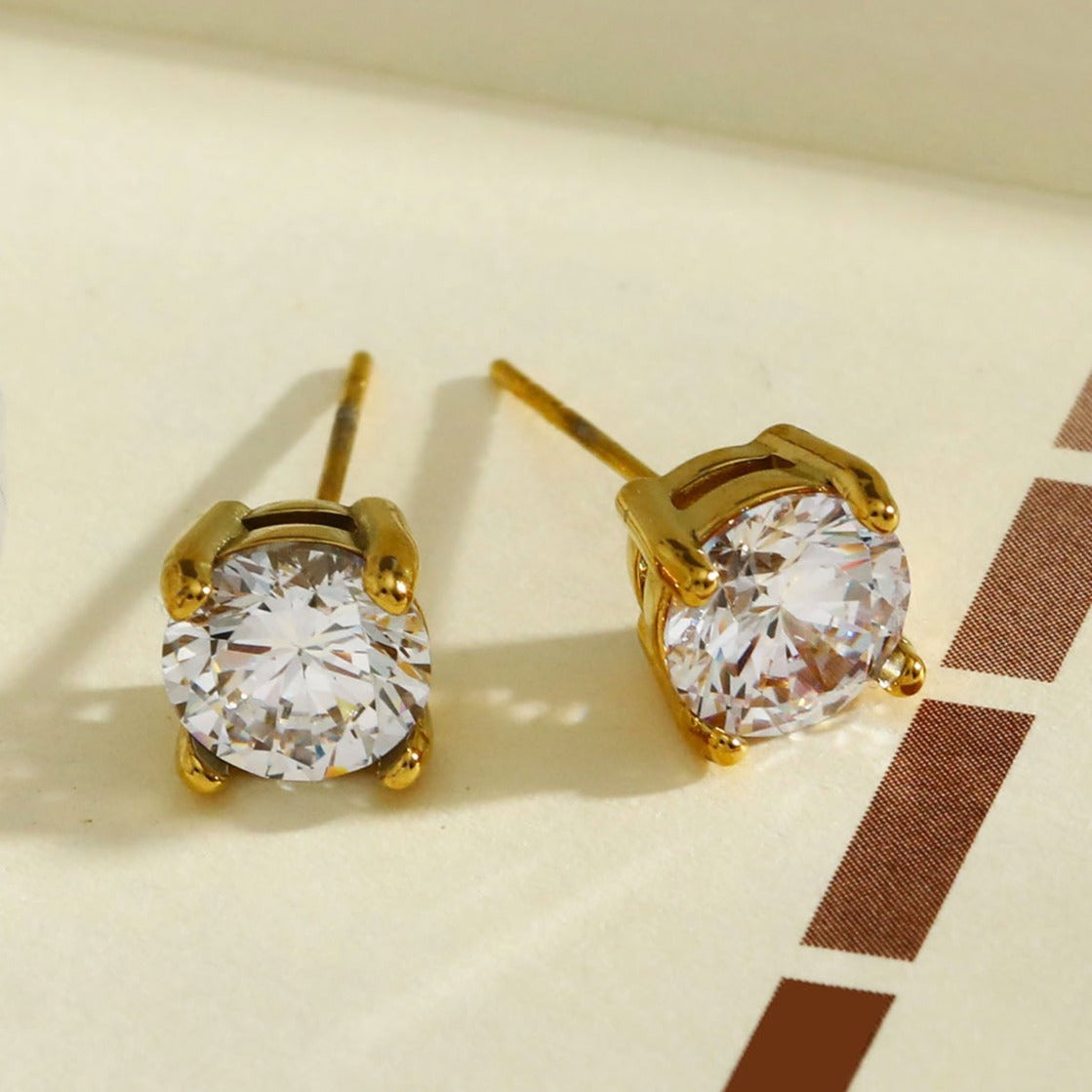 CODI Gold: Moissanite (Diamond Alternative) Essential Daily Studs