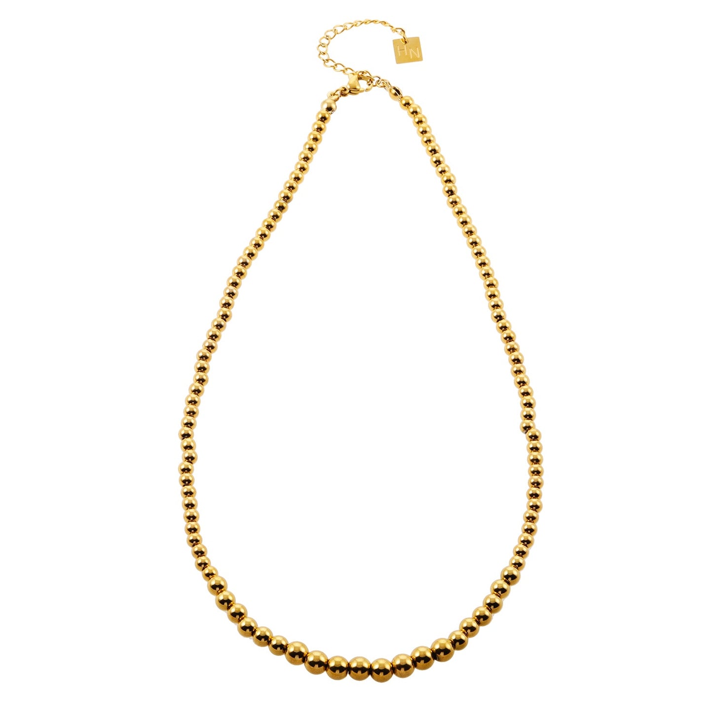 ELIF: Duo Sized Ball-Beads Chain Necklace
