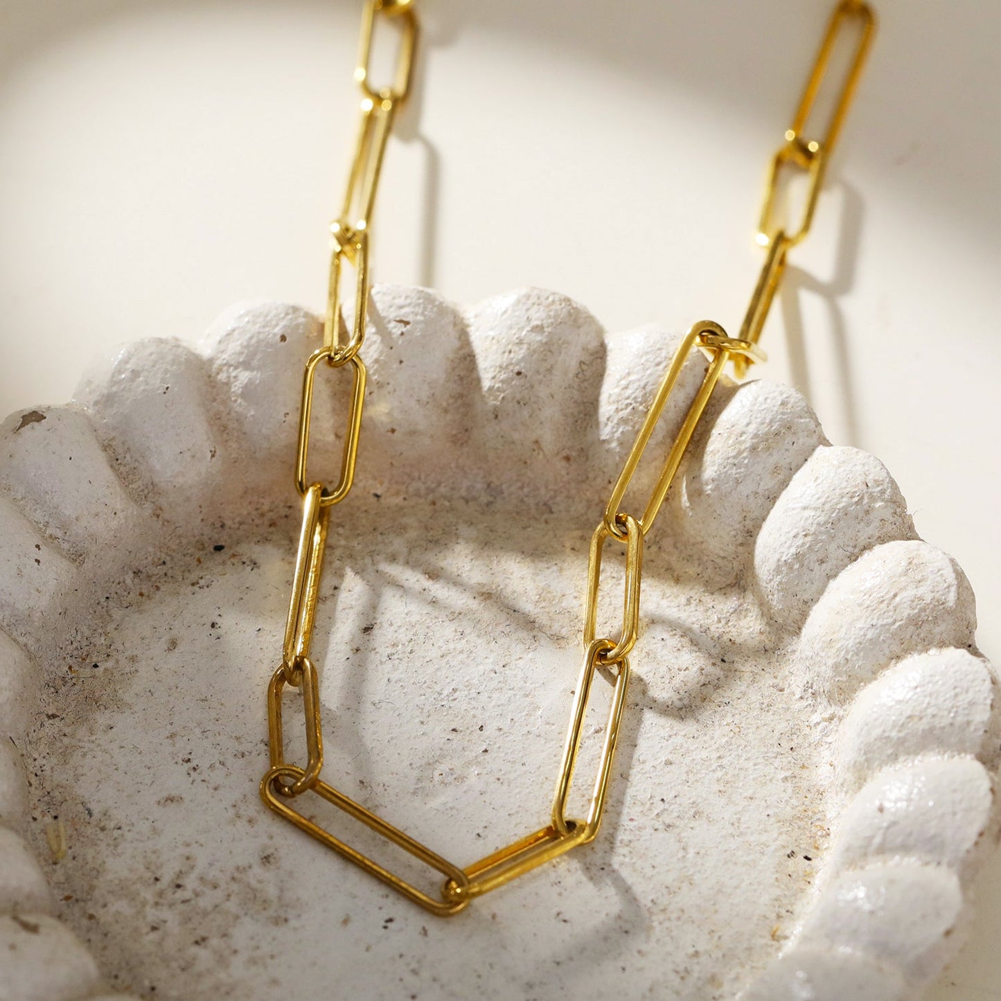 CIRCE: Long & Short Contemporary Paper-Clip Combo Necklace