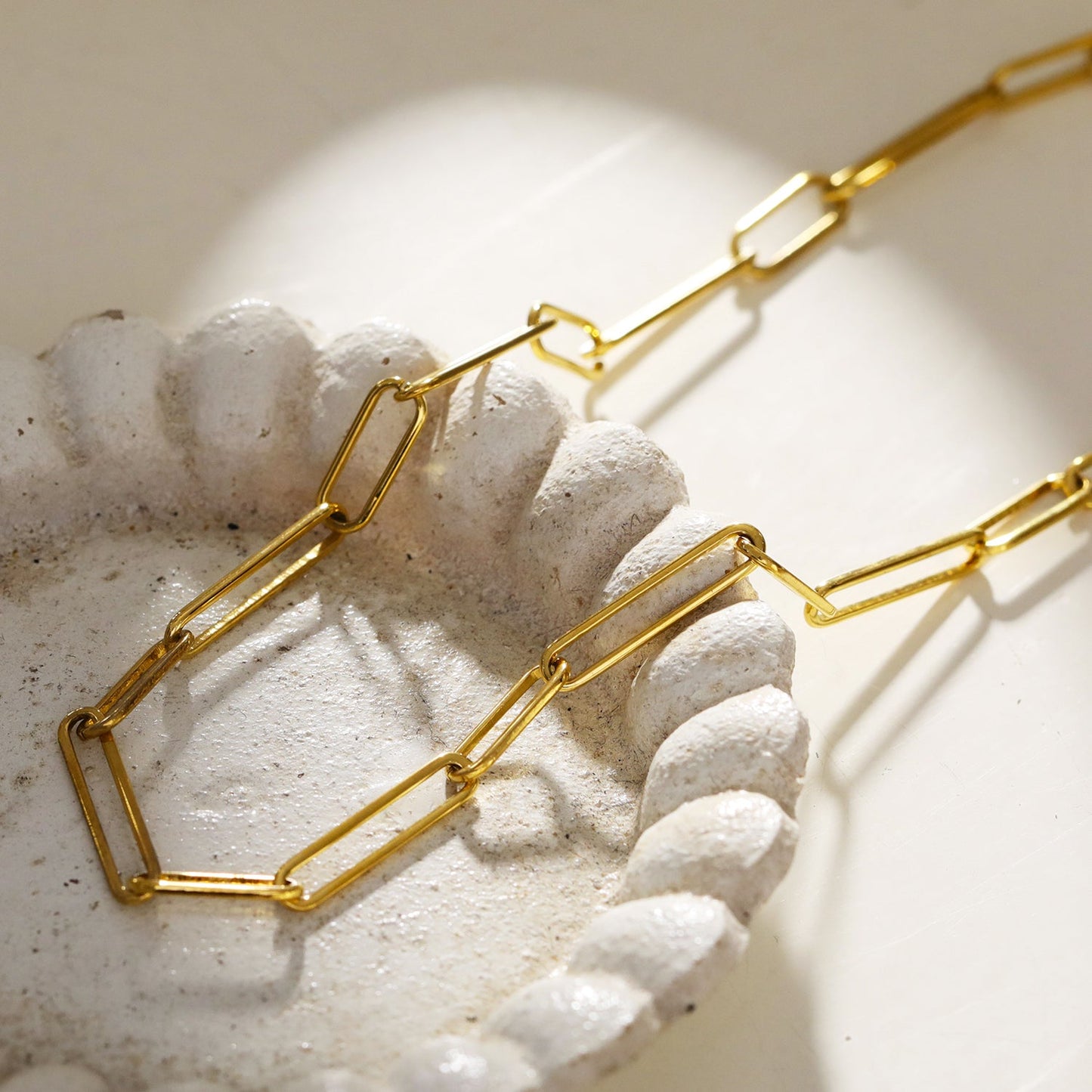 CIRCE: Long & Short Contemporary Paper-Clip Combo Necklace