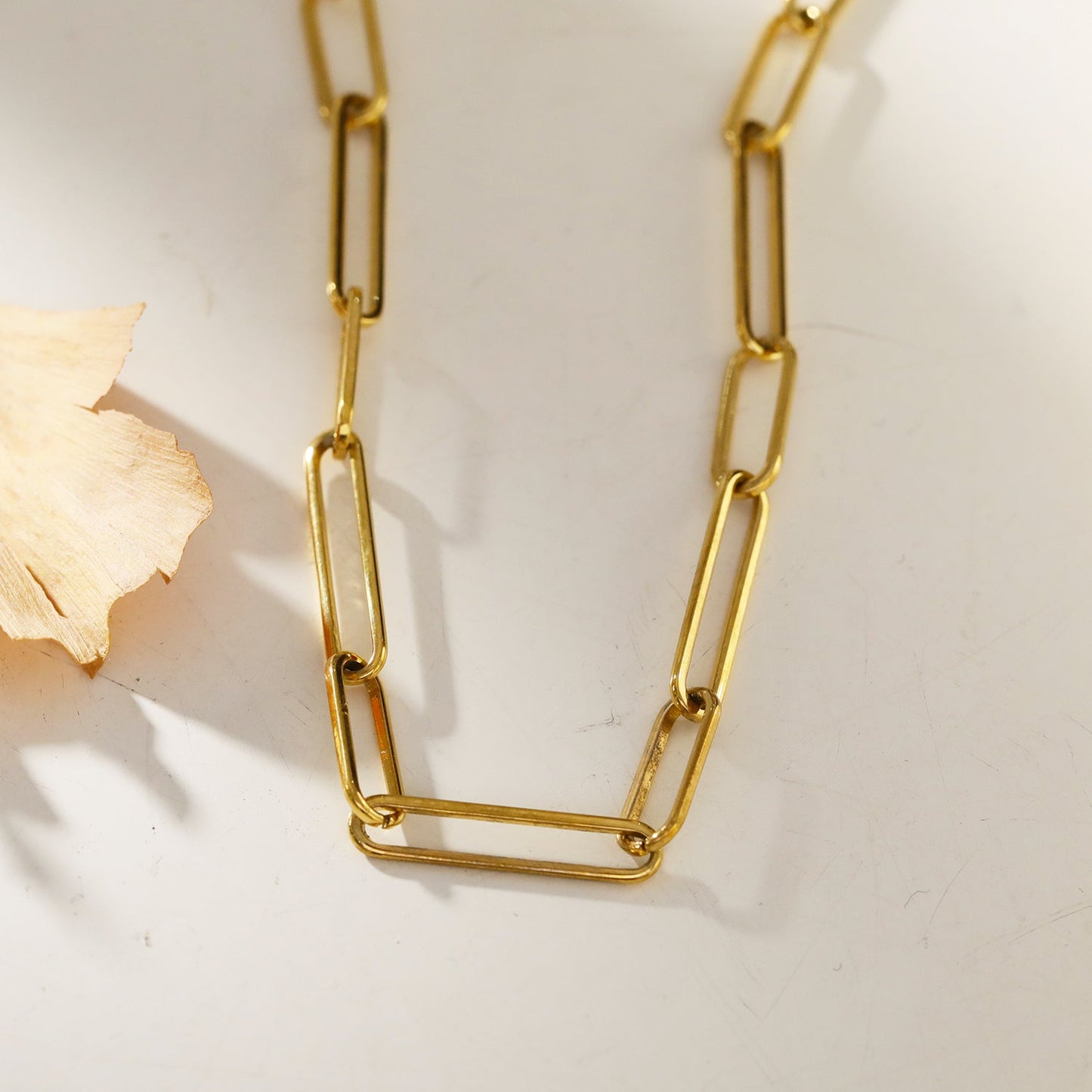 CIRCE: Long & Short Contemporary Paper-Clip Combo Necklace