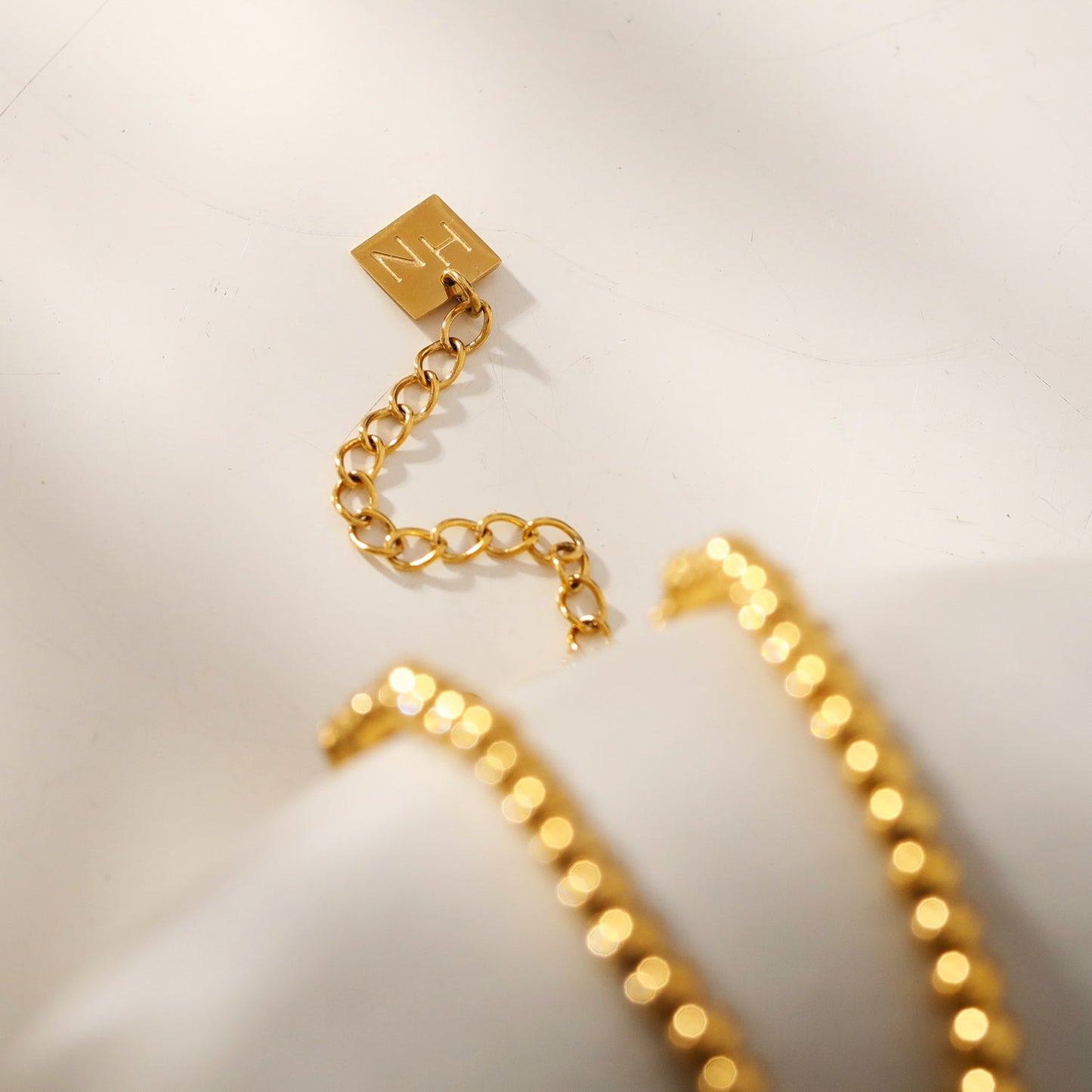 ELIF: Duo Sized Ball-Beads Chain Necklace