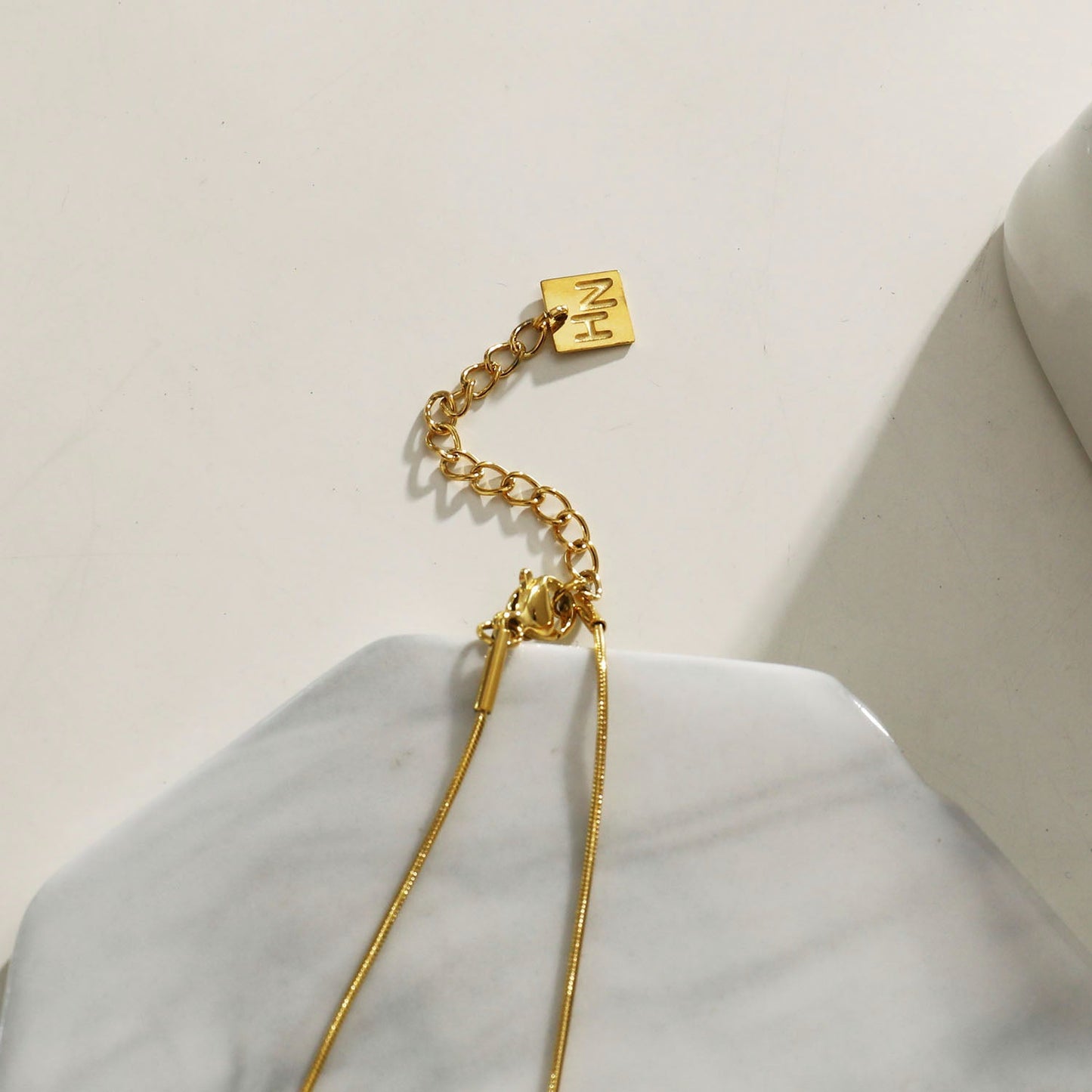 PAULINA Delicate Beaded Chain Necklace