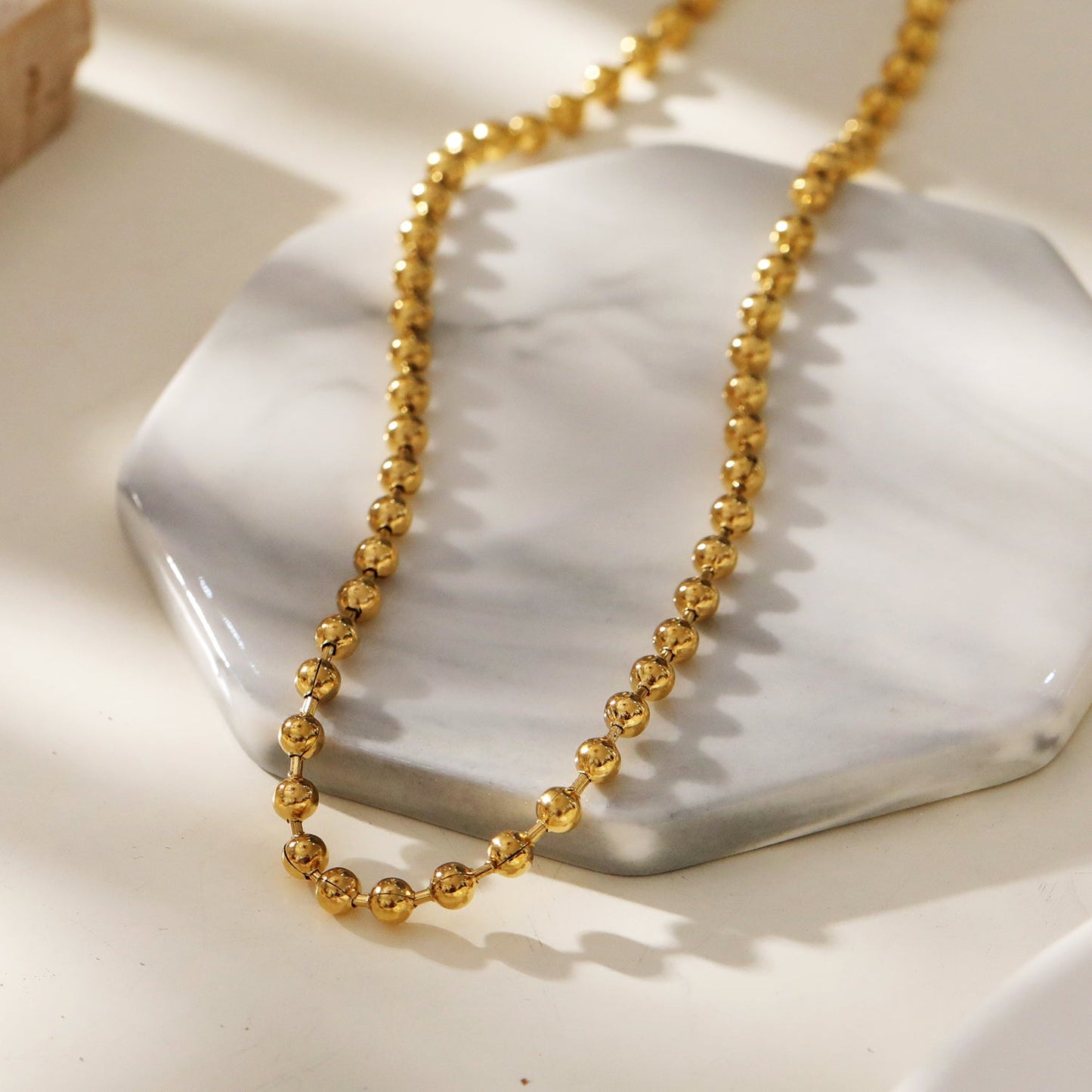 BROXLOV: Ball-Chain Daily Wear Essential Necklace