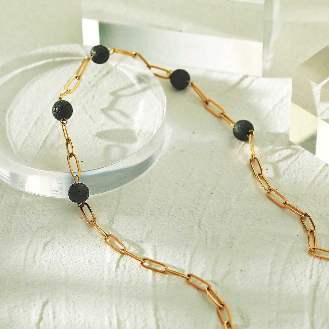 MYAH Volcanic Lava Stone Necklace