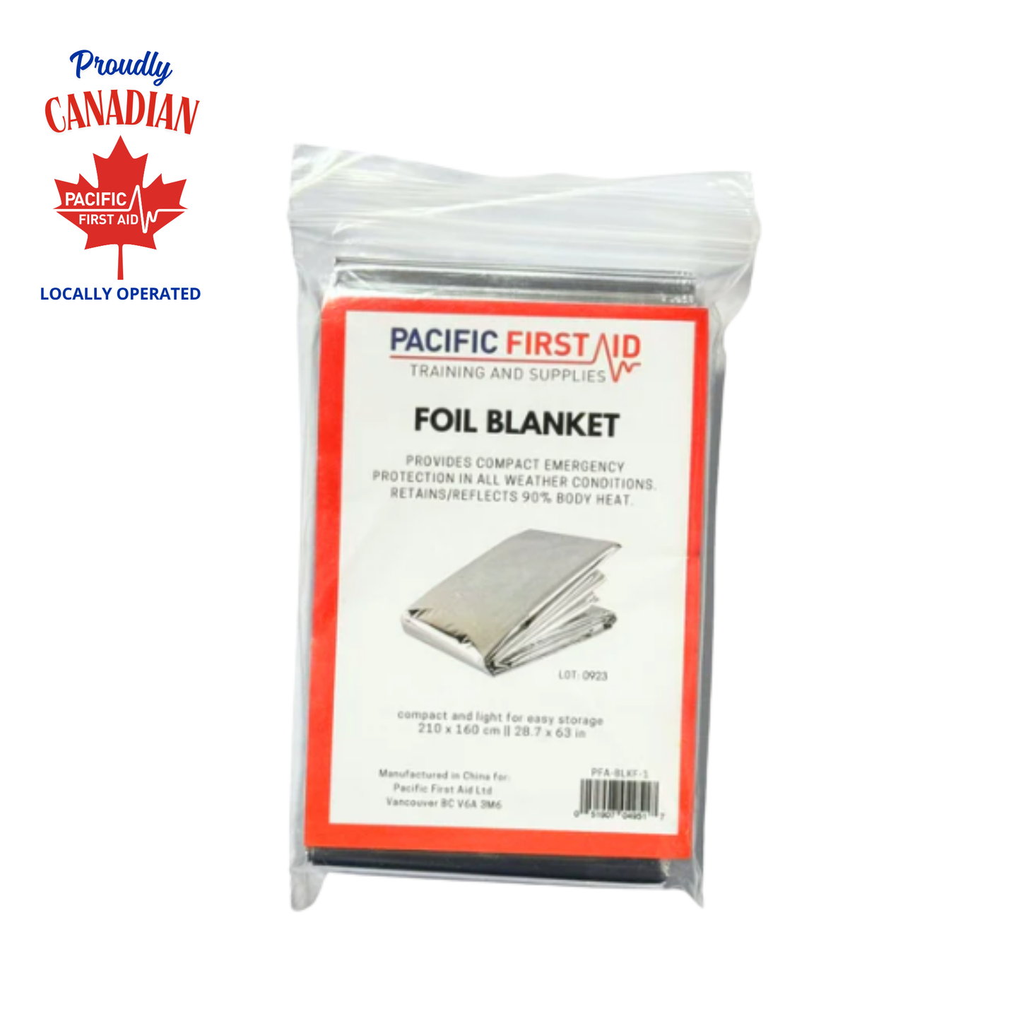 Emergency Foil Blanket 210cm x 160cm (82.7'' x 62'')