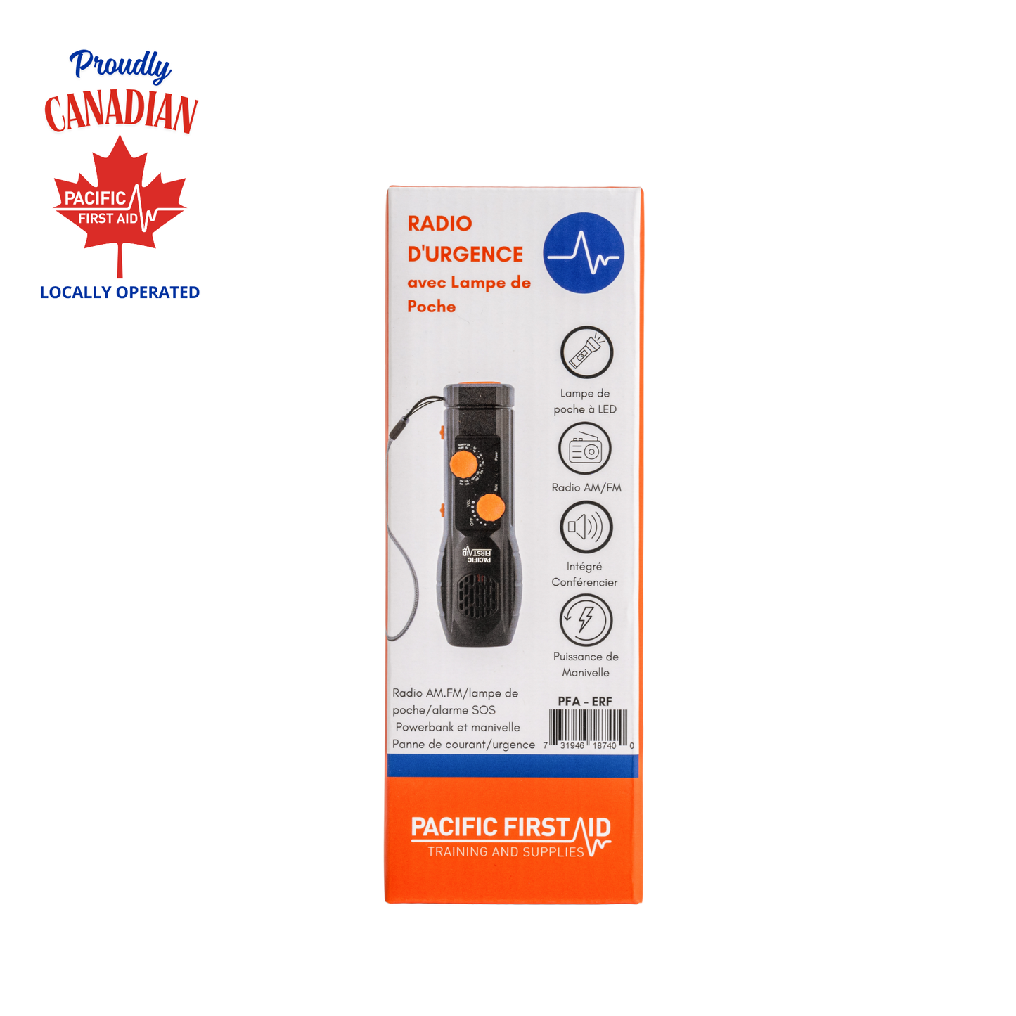 Emergency Radio with Built-in Flashlight