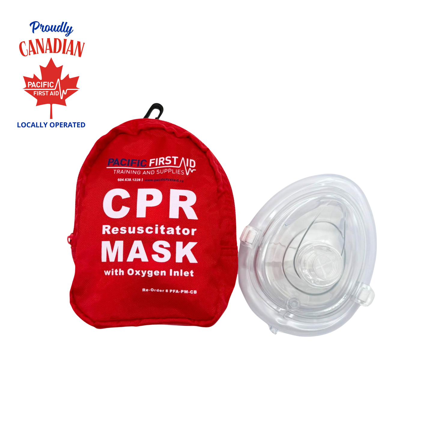 CPR Pocket Mask in Nylon Bag