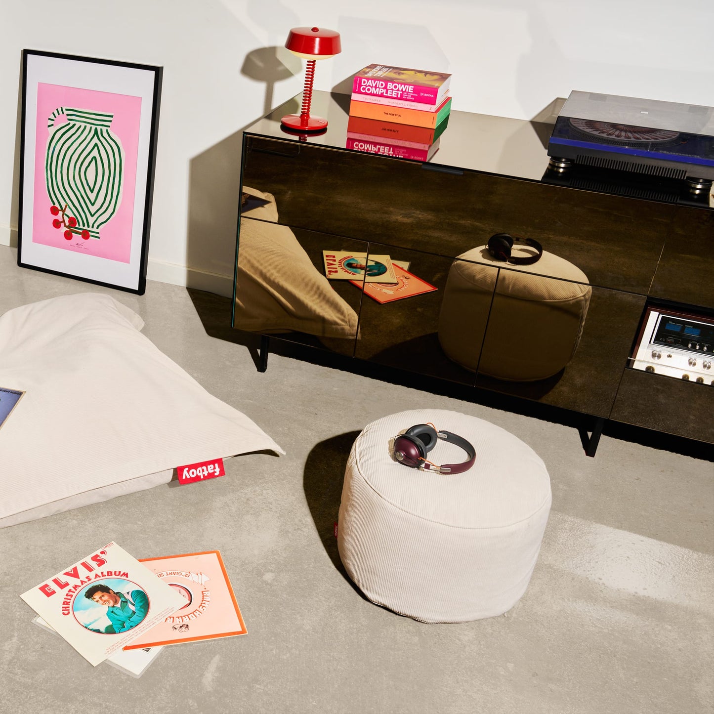 Point Cord Ottoman & Footrest<br> Indoor Use