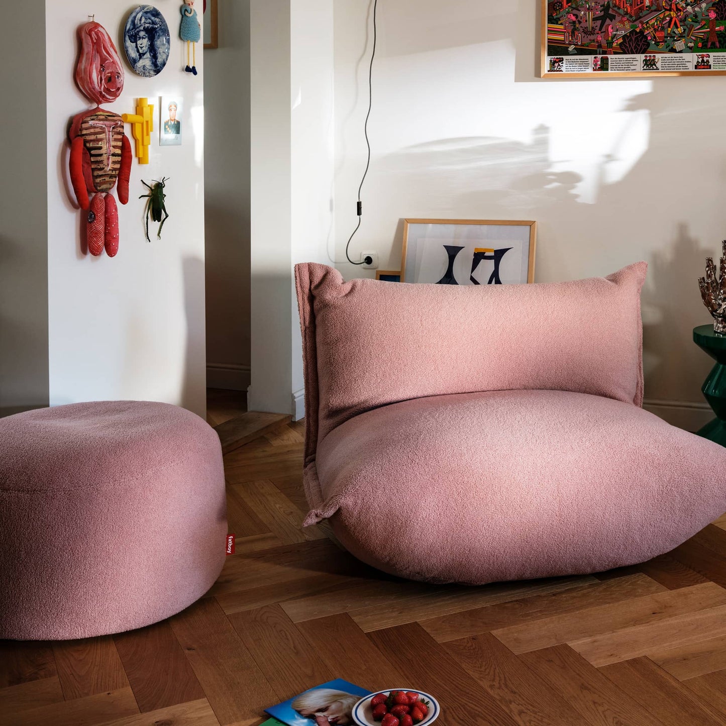 Point Large Sherpa Ottoman & Footrest<br> Indoor Use