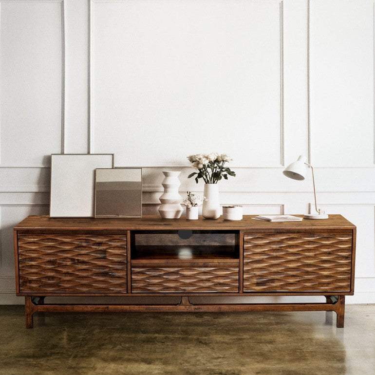 Elara TV Stand with Storage and Cable Management for TVs up to 80"