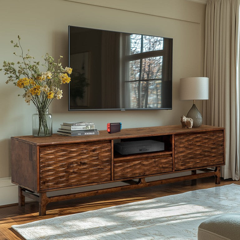 Elara TV Stand with Storage and Cable Management for TVs up to 80"