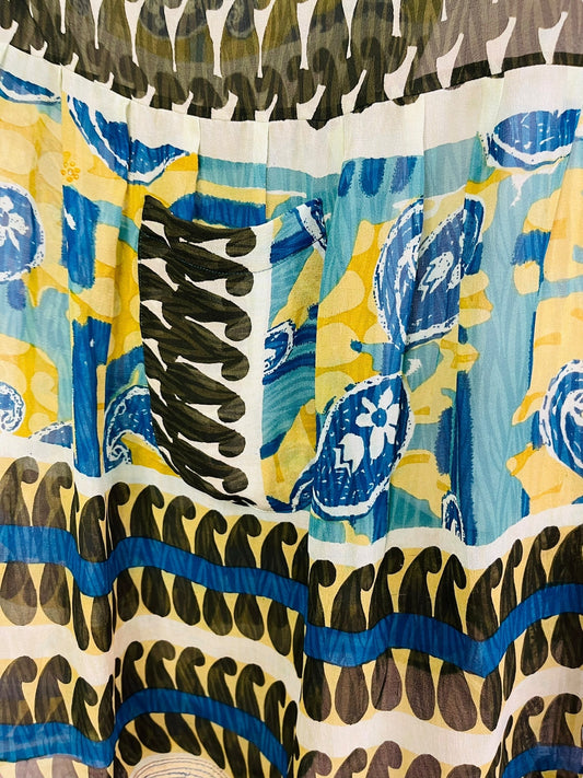 PRG7429 Sheer Avatar Pure Silk Boxy Babydoll Dress