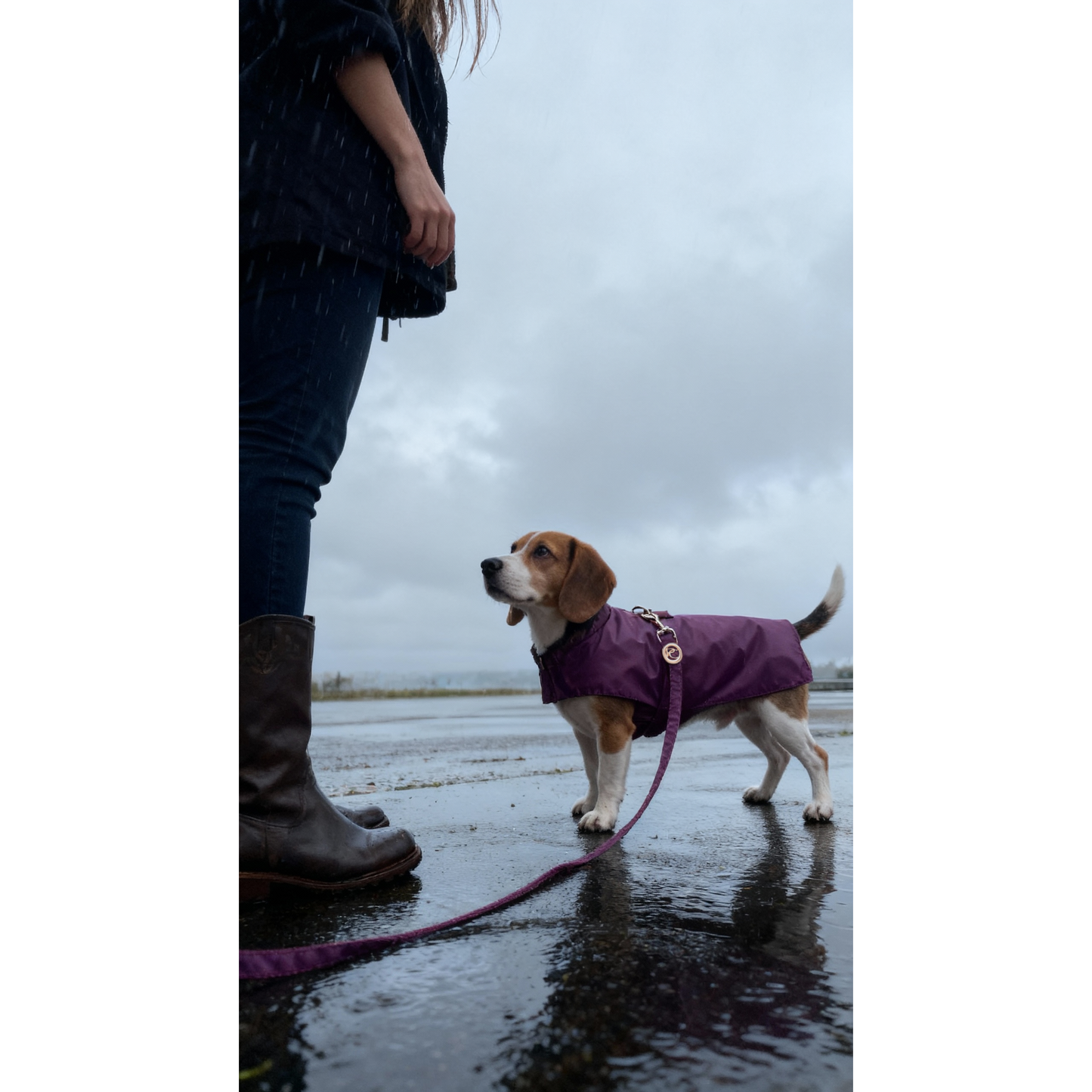 Burgundy Rain Jacket