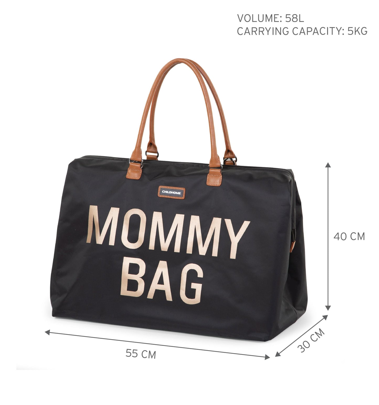 Always Ready Black Mommy Bag