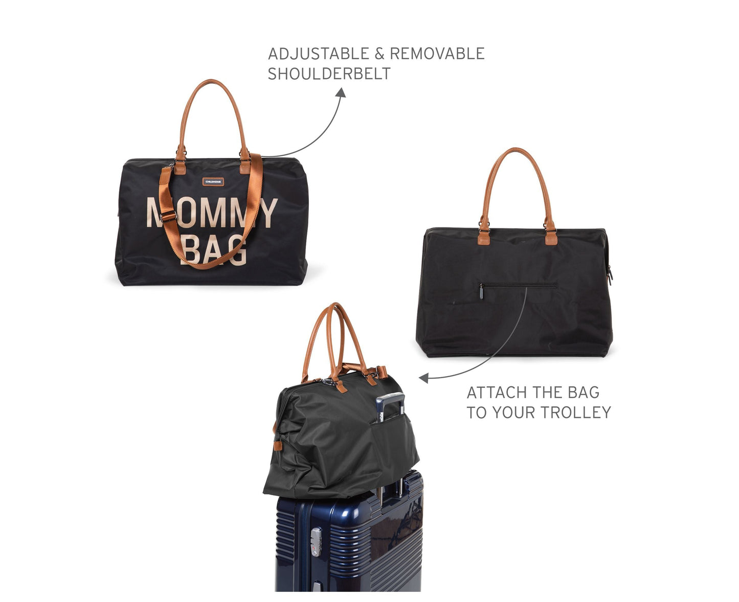 Always Ready Black Mommy Bag