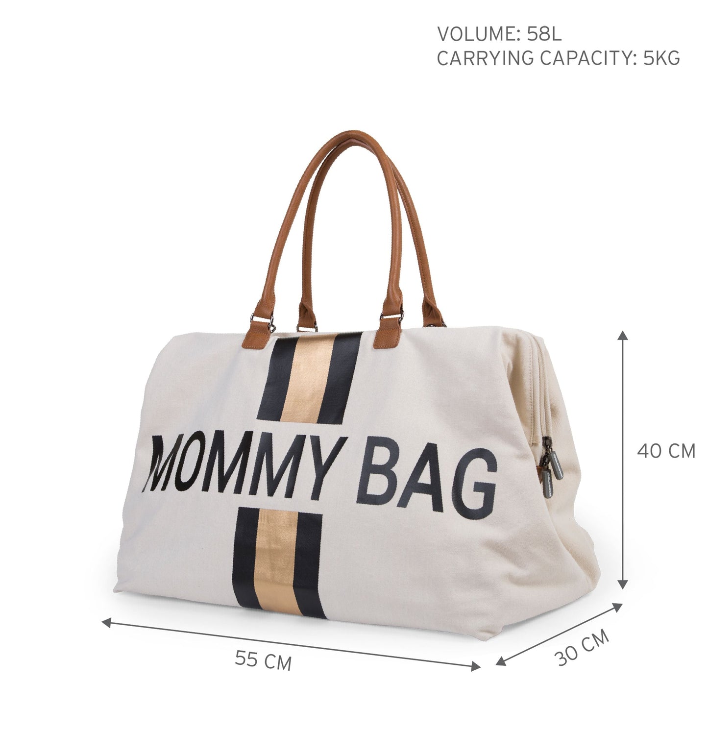 Chic Stripes Canvas Mommy Bag