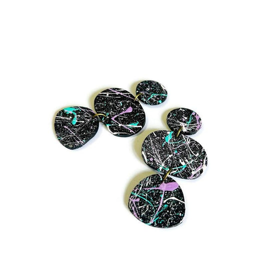 Oversized Abstract Clip On Earrings for Women