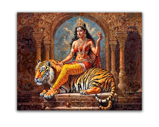 Wall Art -Parvati Canvas Print -Indian Art
