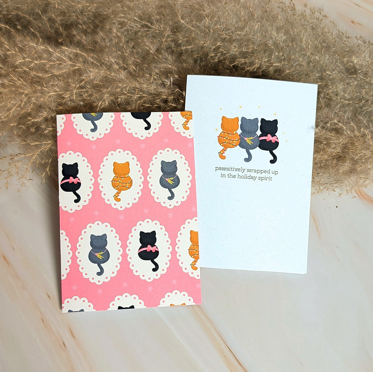 Meowy Holidays Mini Cat Card