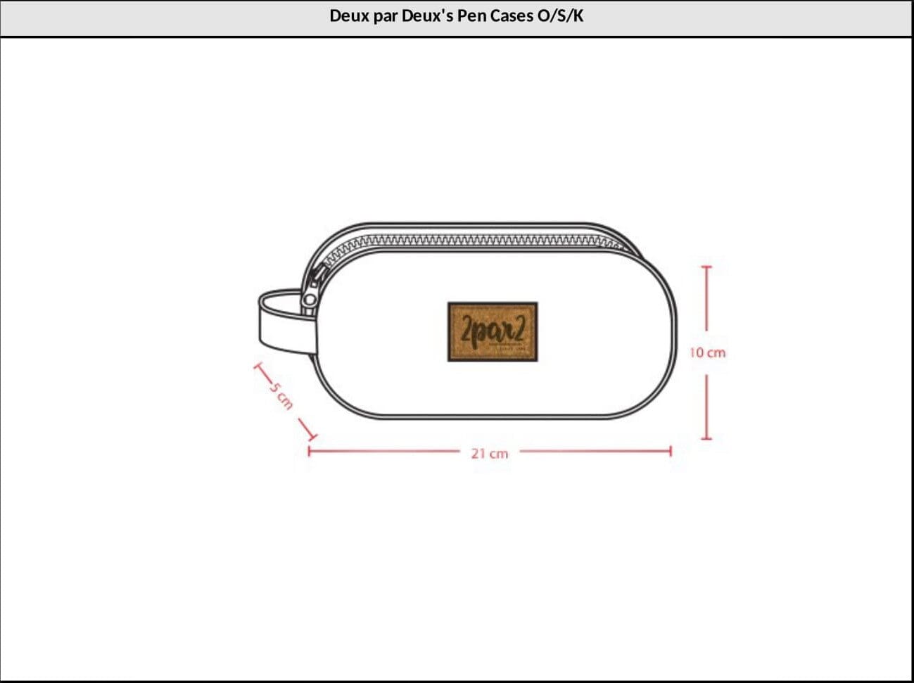 Double Pencil Case Smiley Face Girl