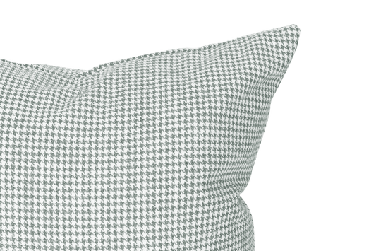 Pewter Houndstooth Cushion Cover