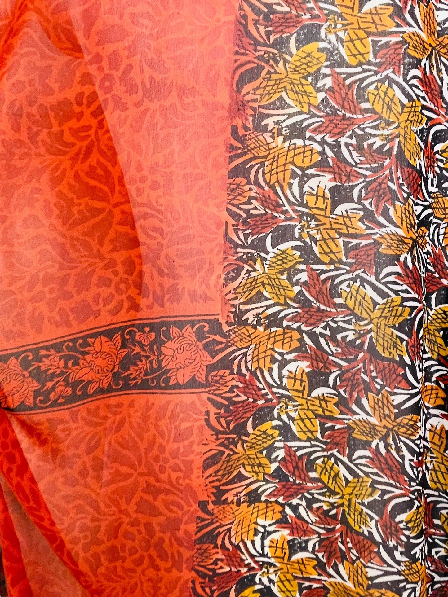 PRG7631 Sheer Avatar Pure Silk Long Tunic with Side Ties