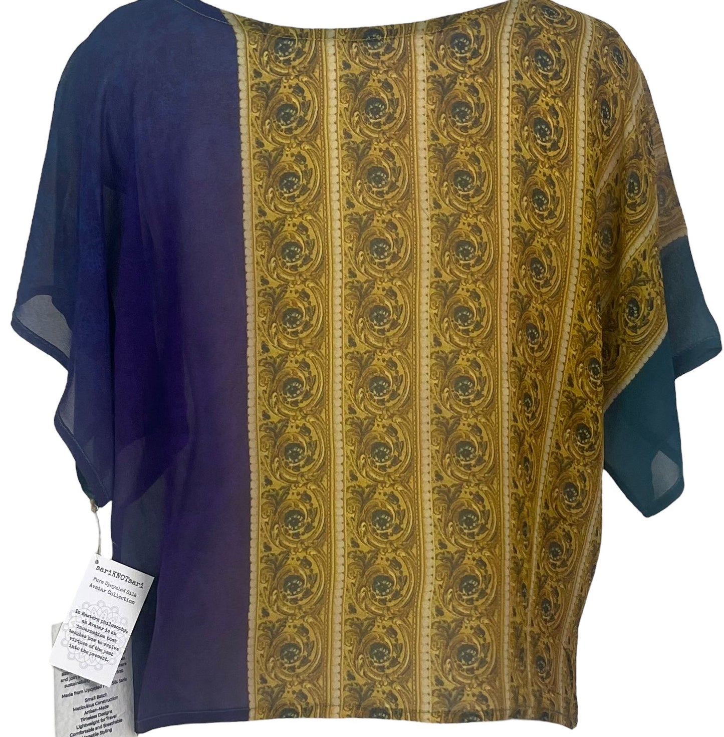 PRG6794 Sheer Avatar Pure Silk Boxy Top