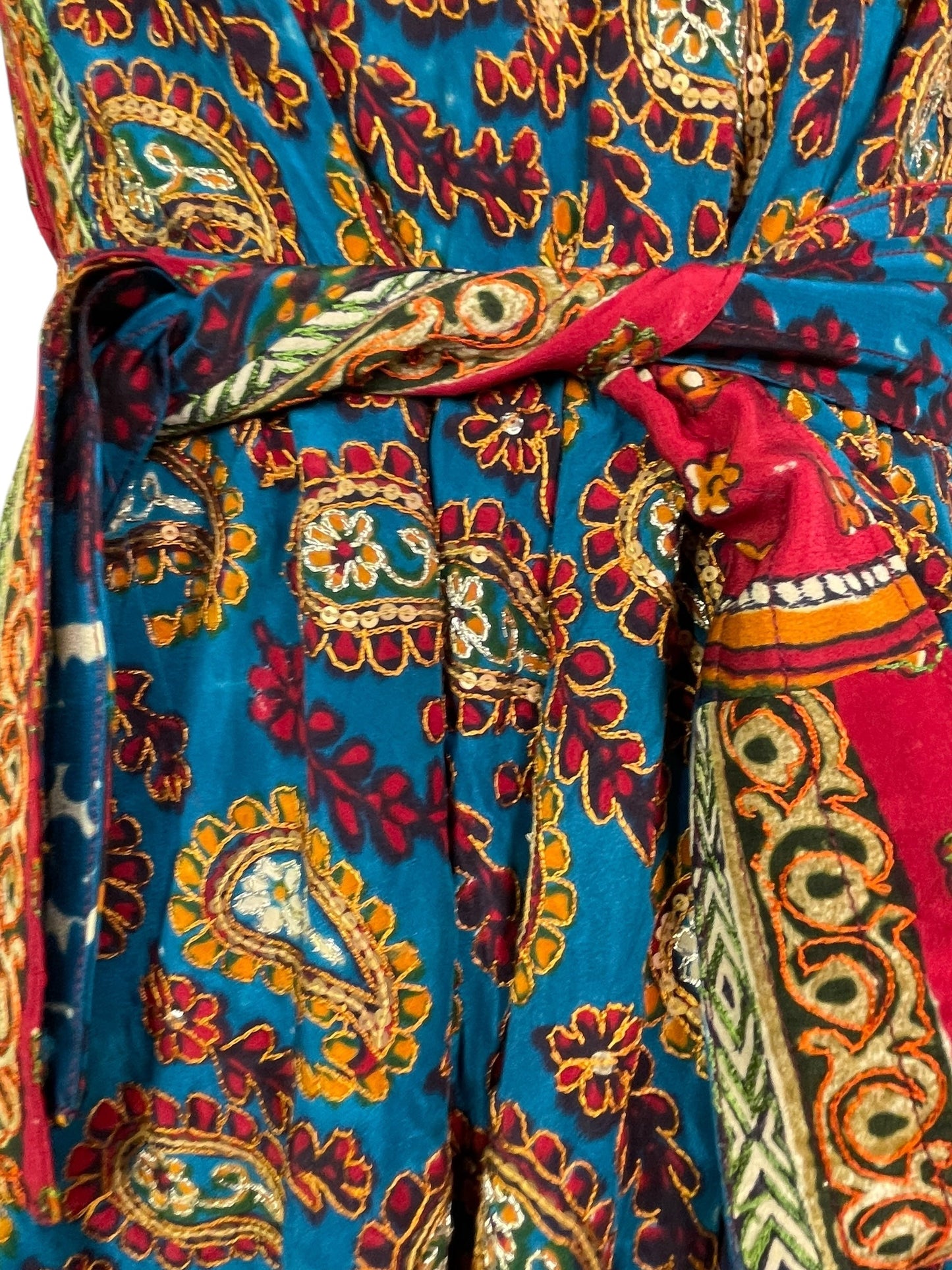 STAFF HOLD PRC7675 Avatar Pure Silk Maxi Dress with Belt