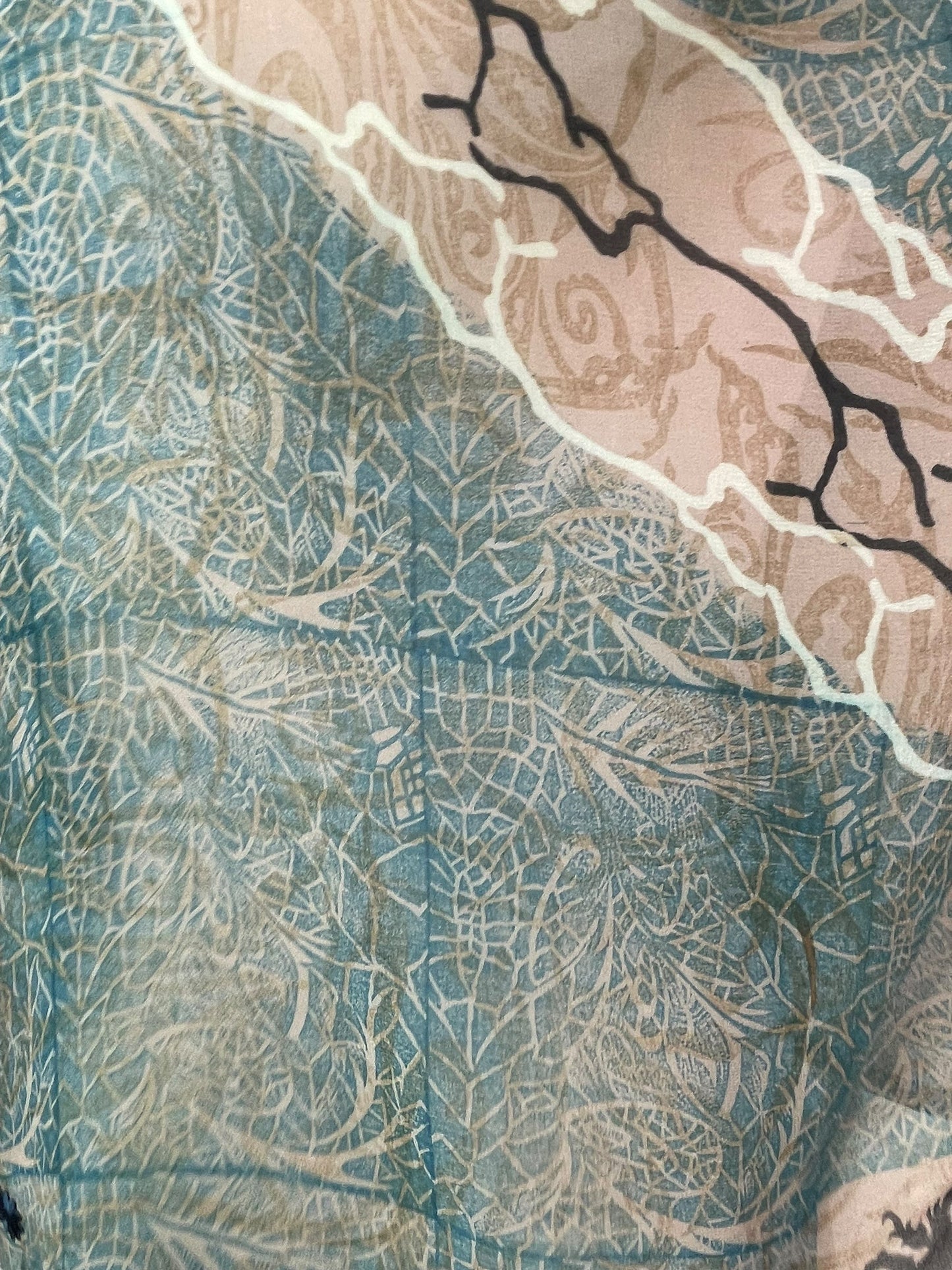 PRG5507 Sheer Avatar Pure Silk Boxy Top