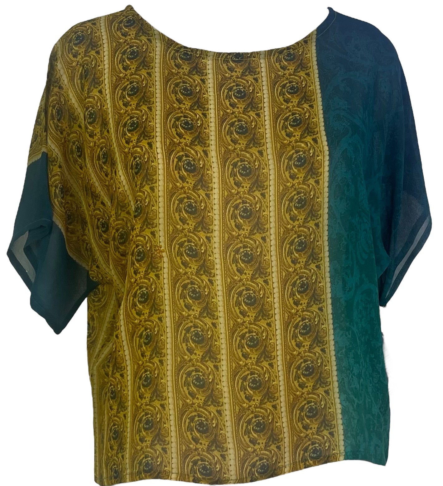 PRG6794 Sheer Avatar Pure Silk Boxy Top