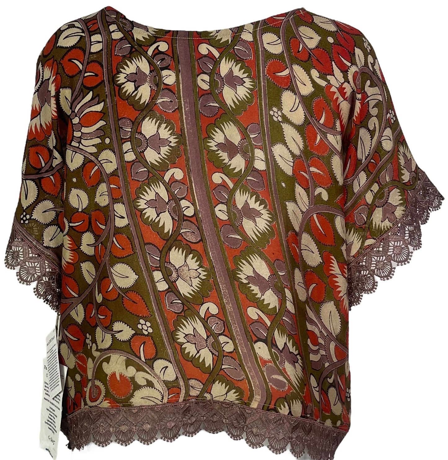 PRG6405 Sheer Avatar Pure Silk Boxy Top