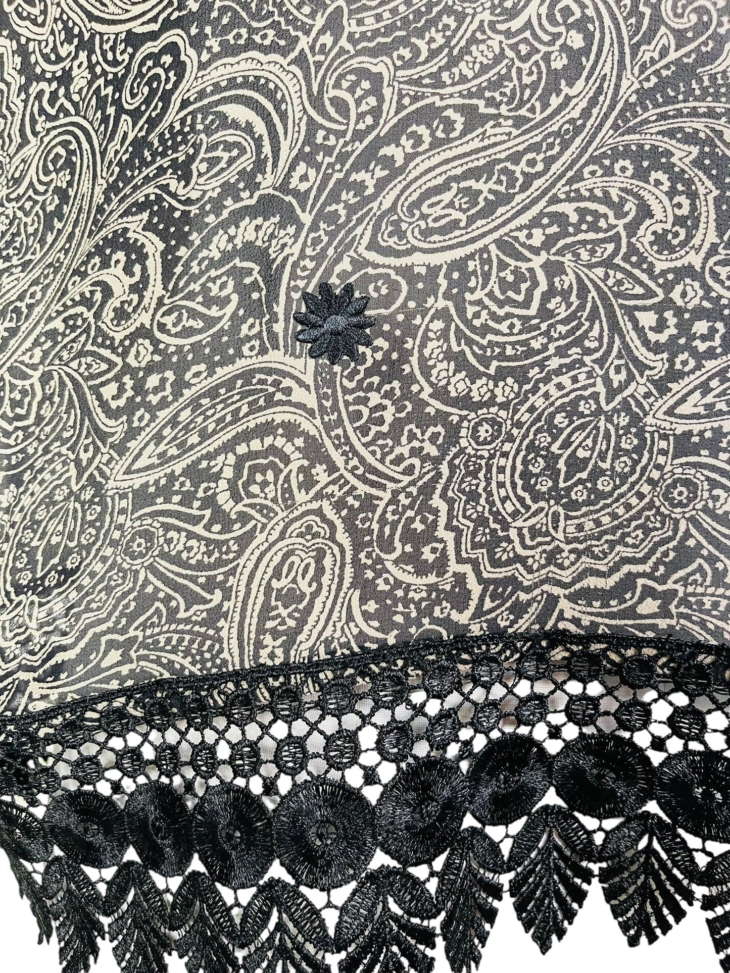 PRG7532 Sheer Avatar Pure Silk Side Slit Top