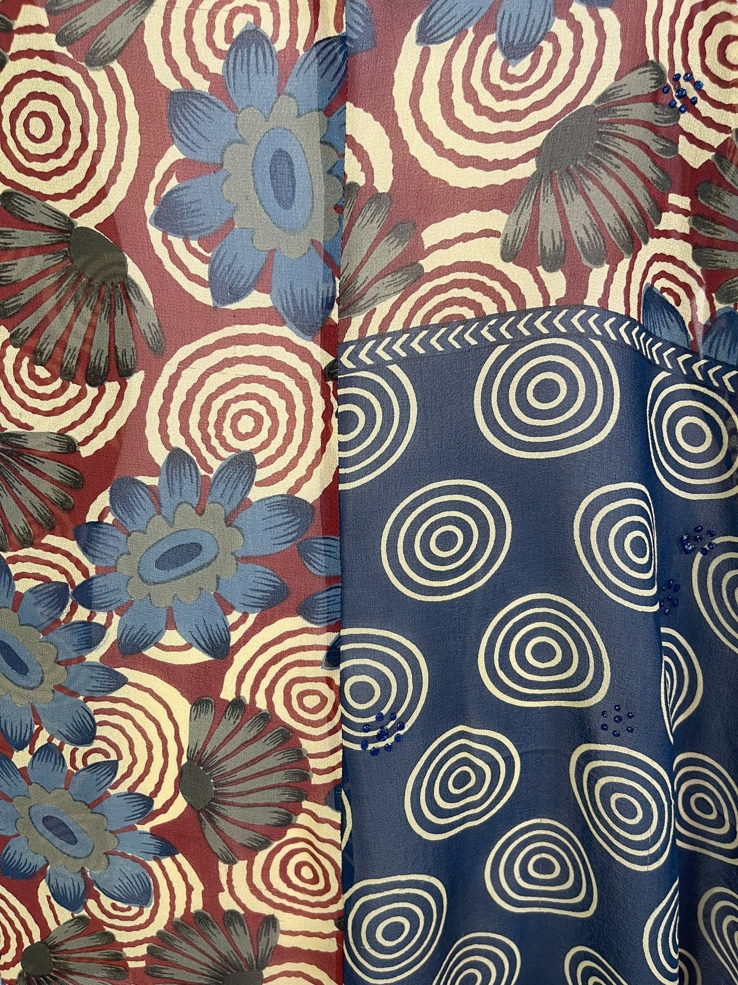 PRG7107 Sheer Avatar Pure Silk Waterfall Top