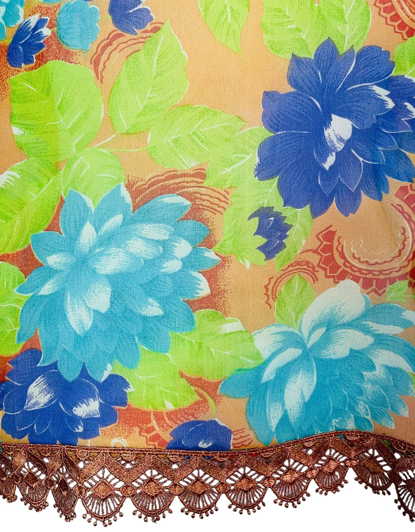 PRG7105 Sheer Avatar Pure Silk Side Slit Top