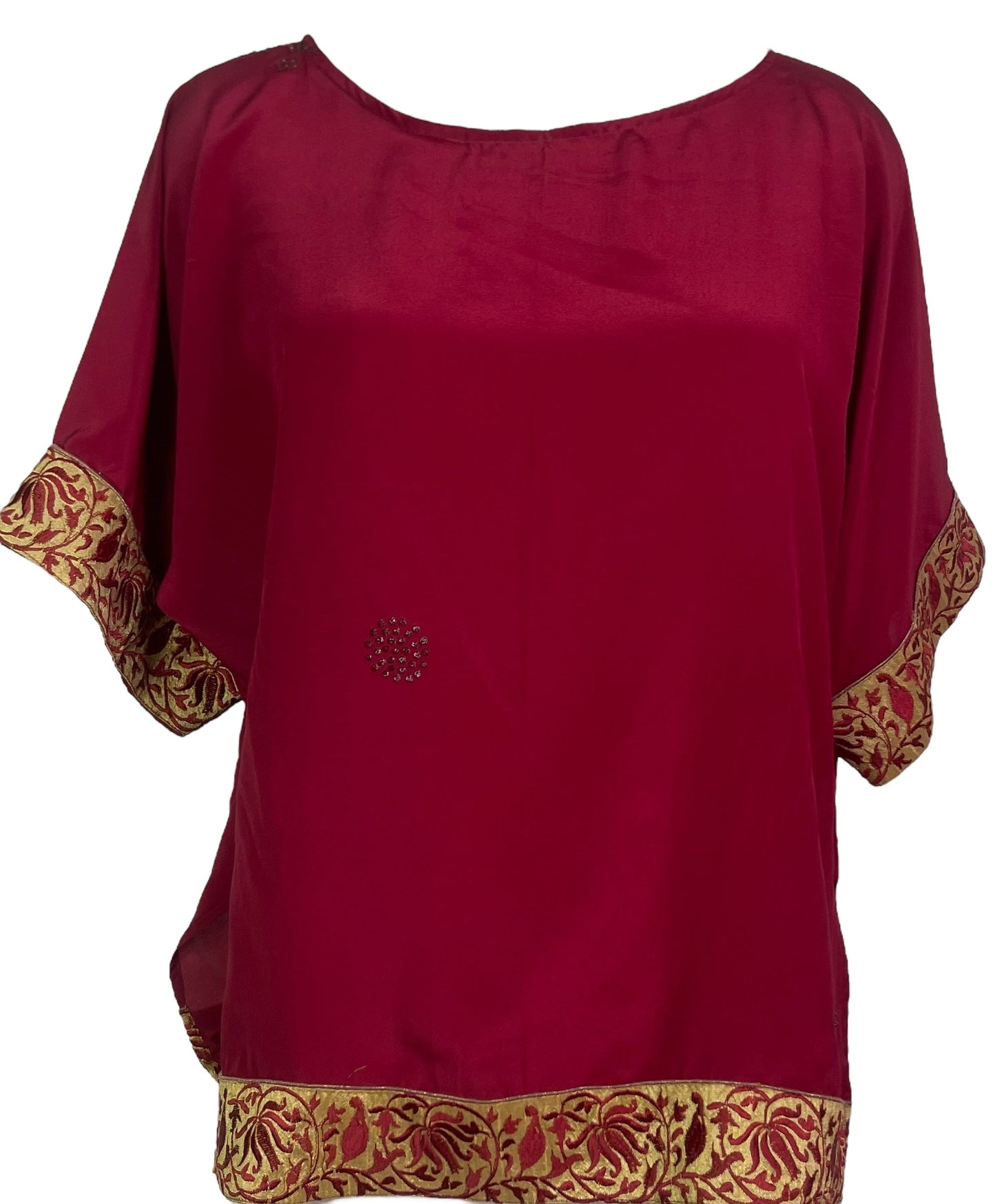 PRC6391 Avatar Pure Silk Side Slit Top