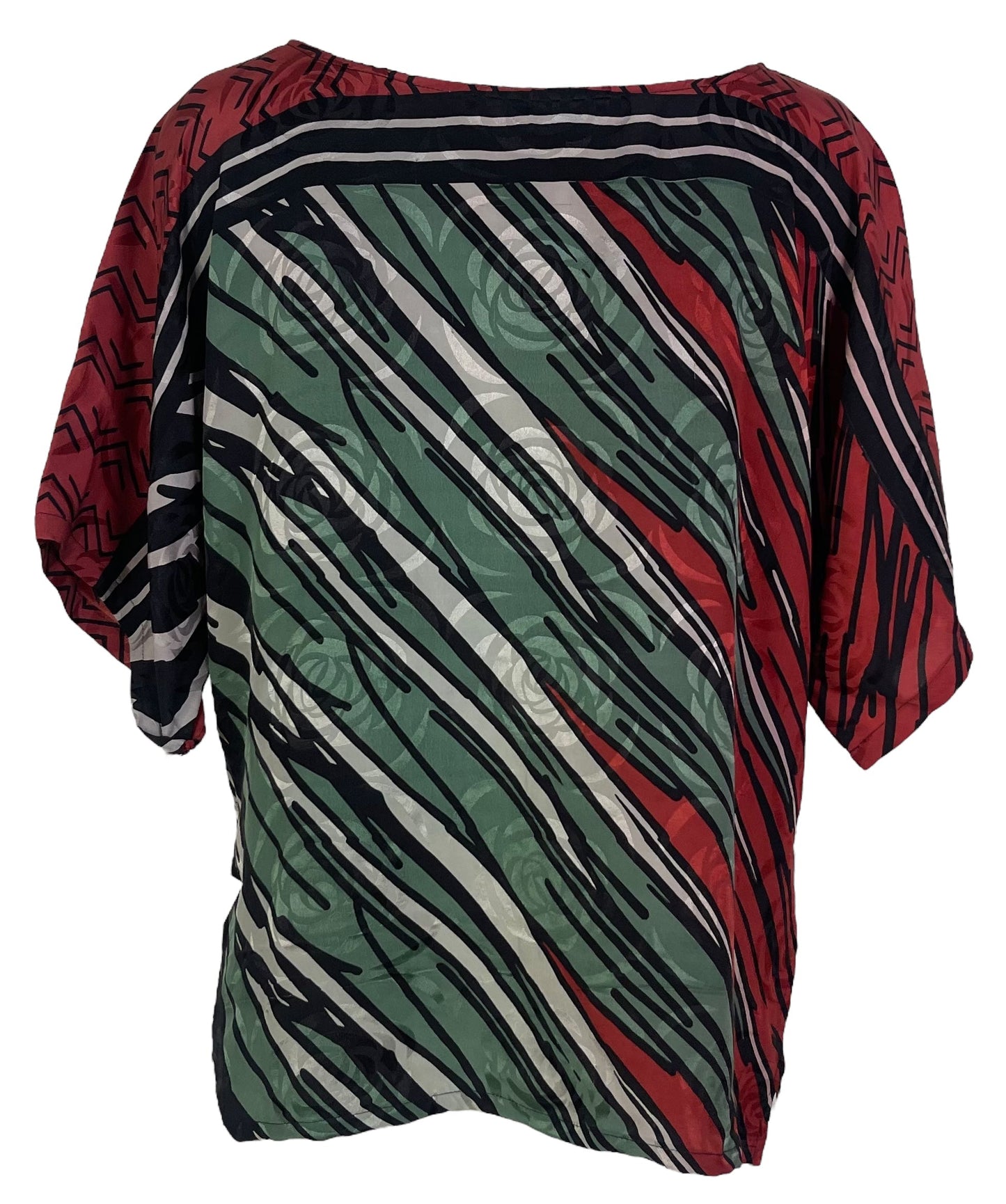 PRC6298 Avatar Pure Silk Side Slit Top