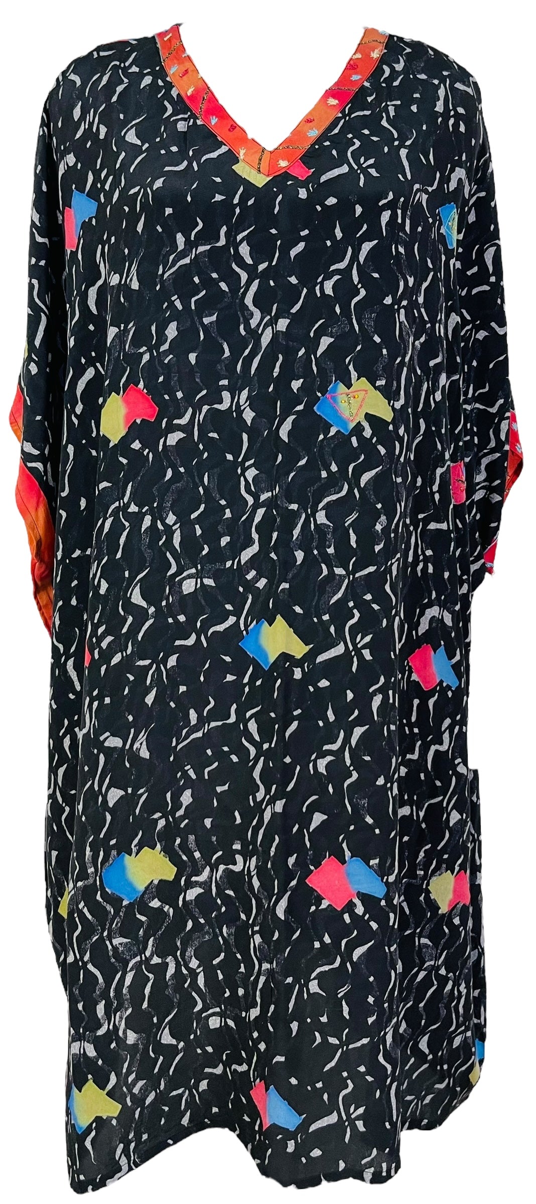 PRC7470 Avatar Pure Silk Midi Length Kaftan