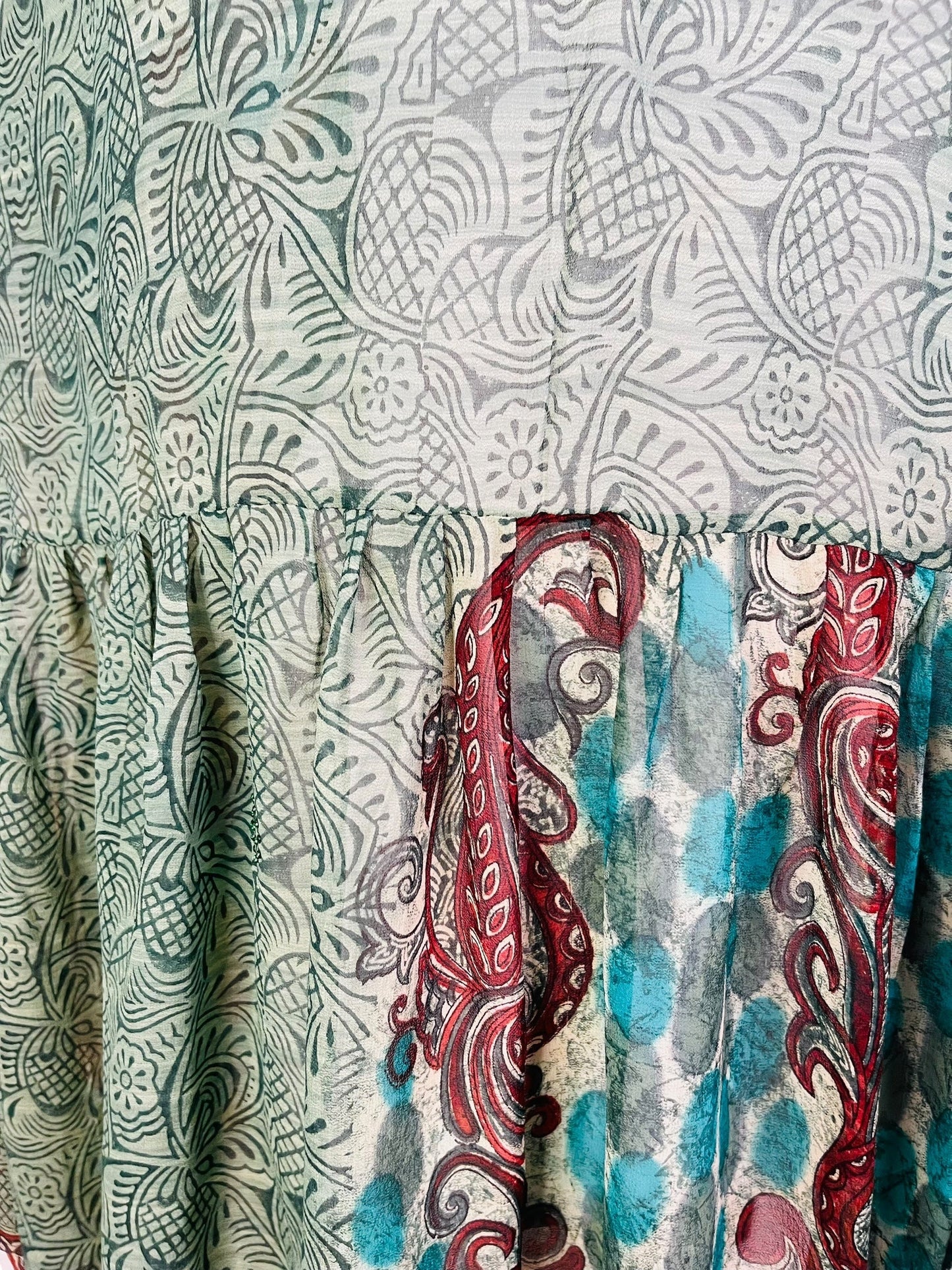 PRG7428 Sheer Avatar Pure Silk Boxy Babydoll Dress