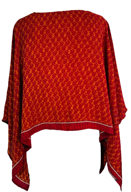 PRC7321 Avatar Pure Silk Capelet Poncho