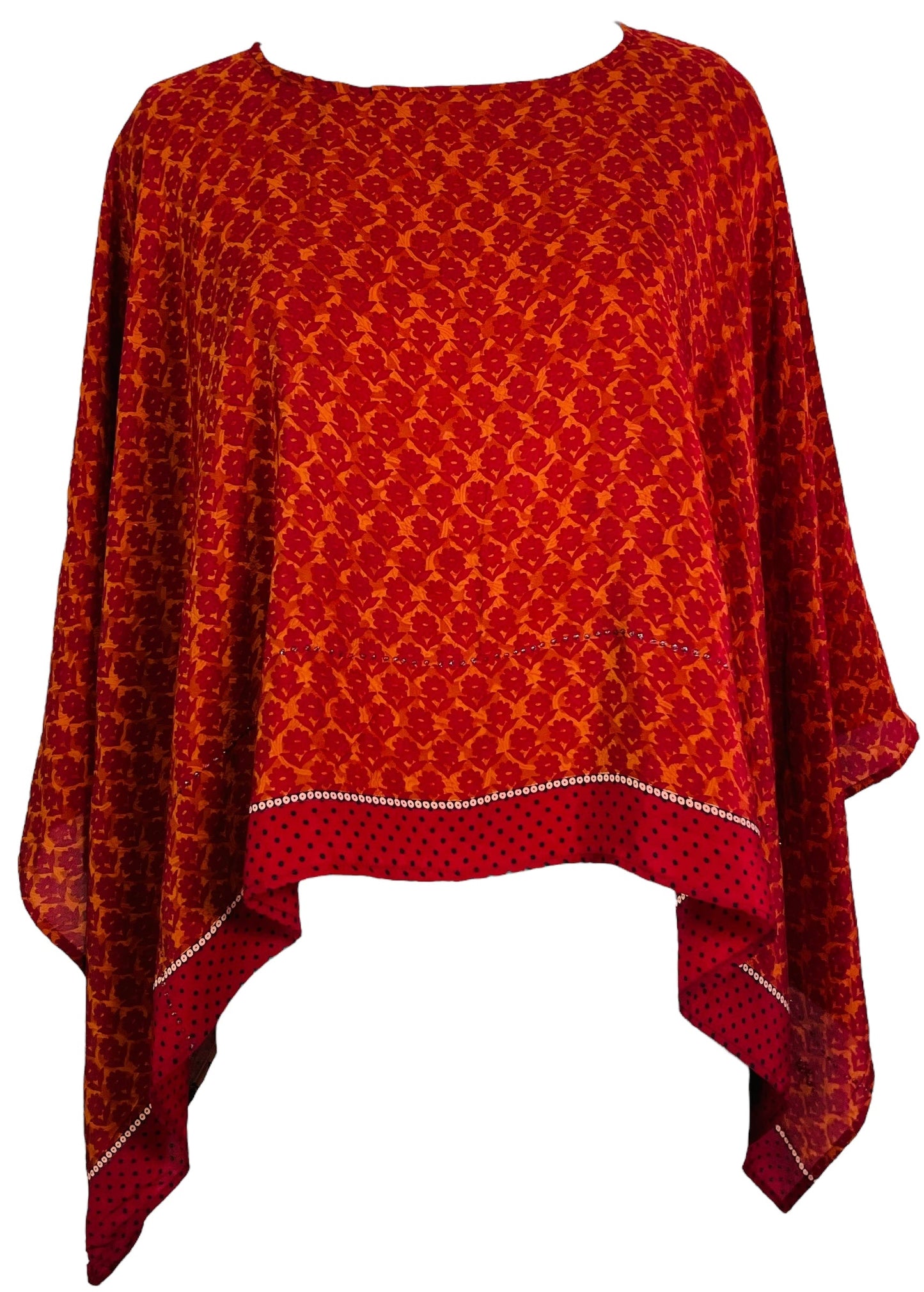 PRC7321 Avatar Pure Silk Capelet Poncho