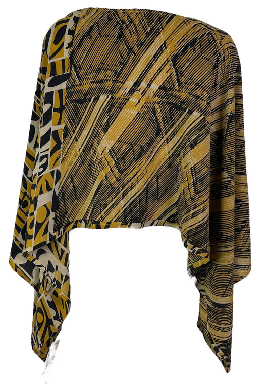 PRC6705 Avatar Pure Silk Capelet Poncho