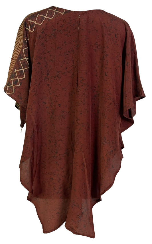 PRC6864 Avatar Pure Silk Waterfall Top