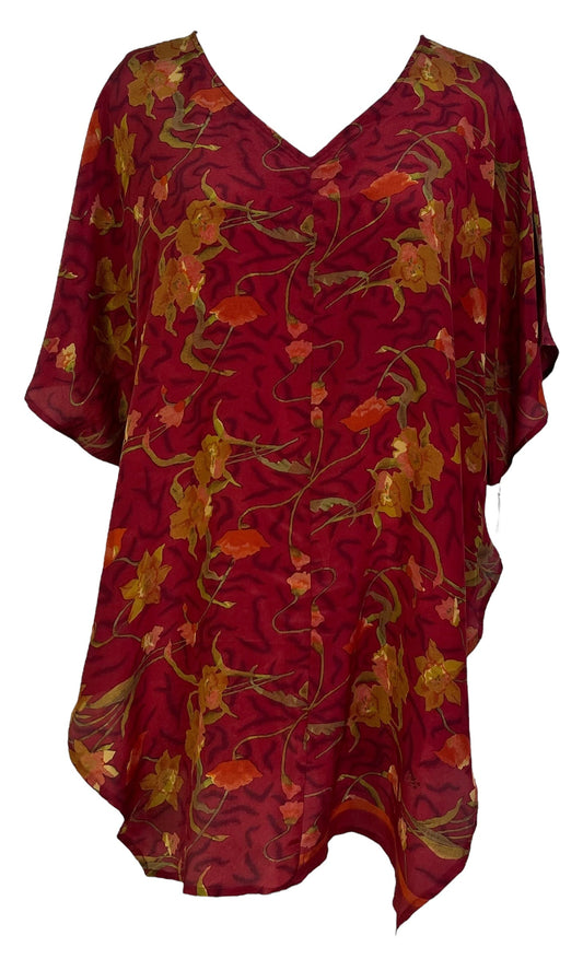 PRC7007 Avatar Pure Silk Waterfall Top