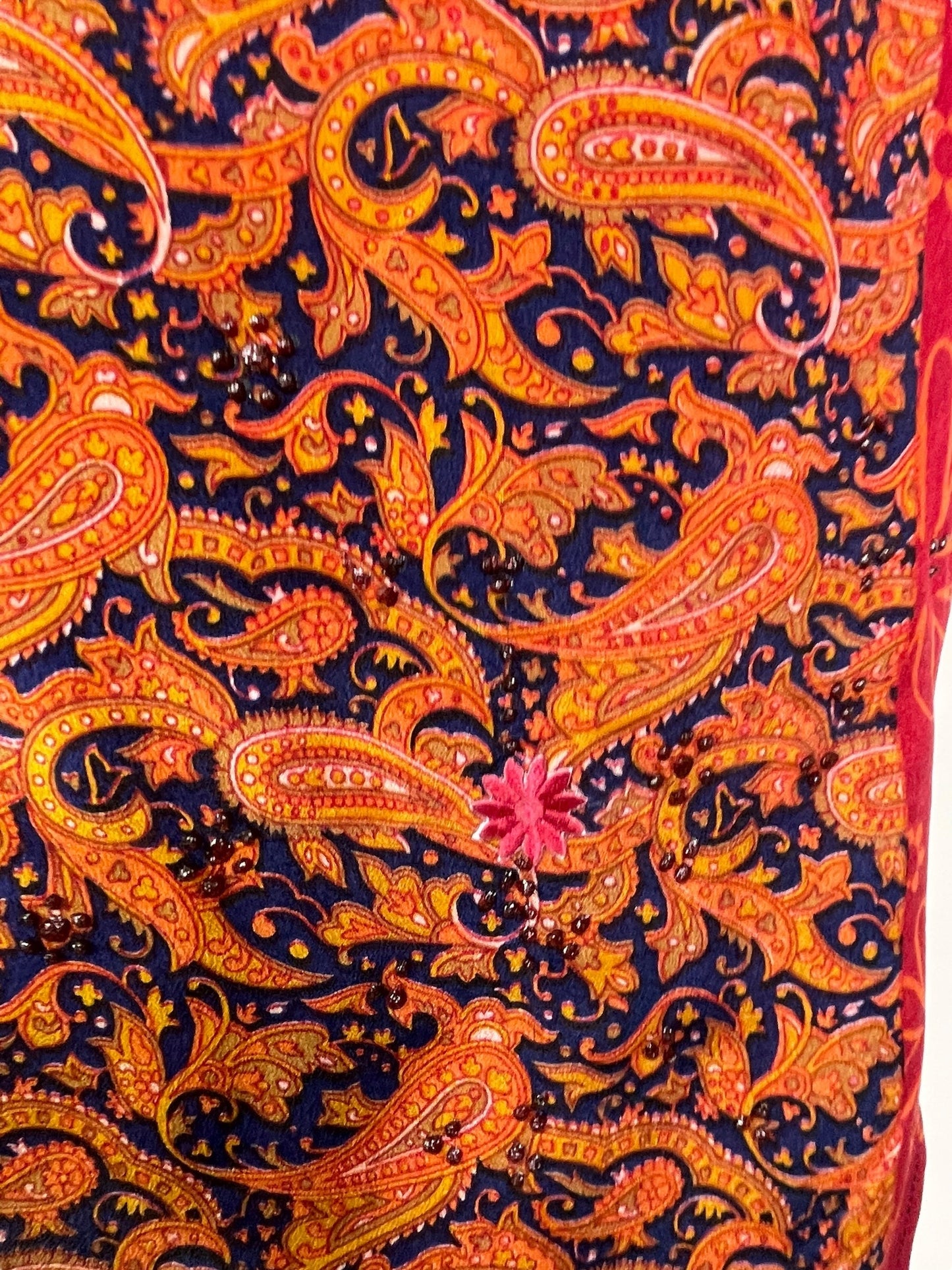 PRC7695 Avatar Pure Silk Short Kaftan Tunic with Slits