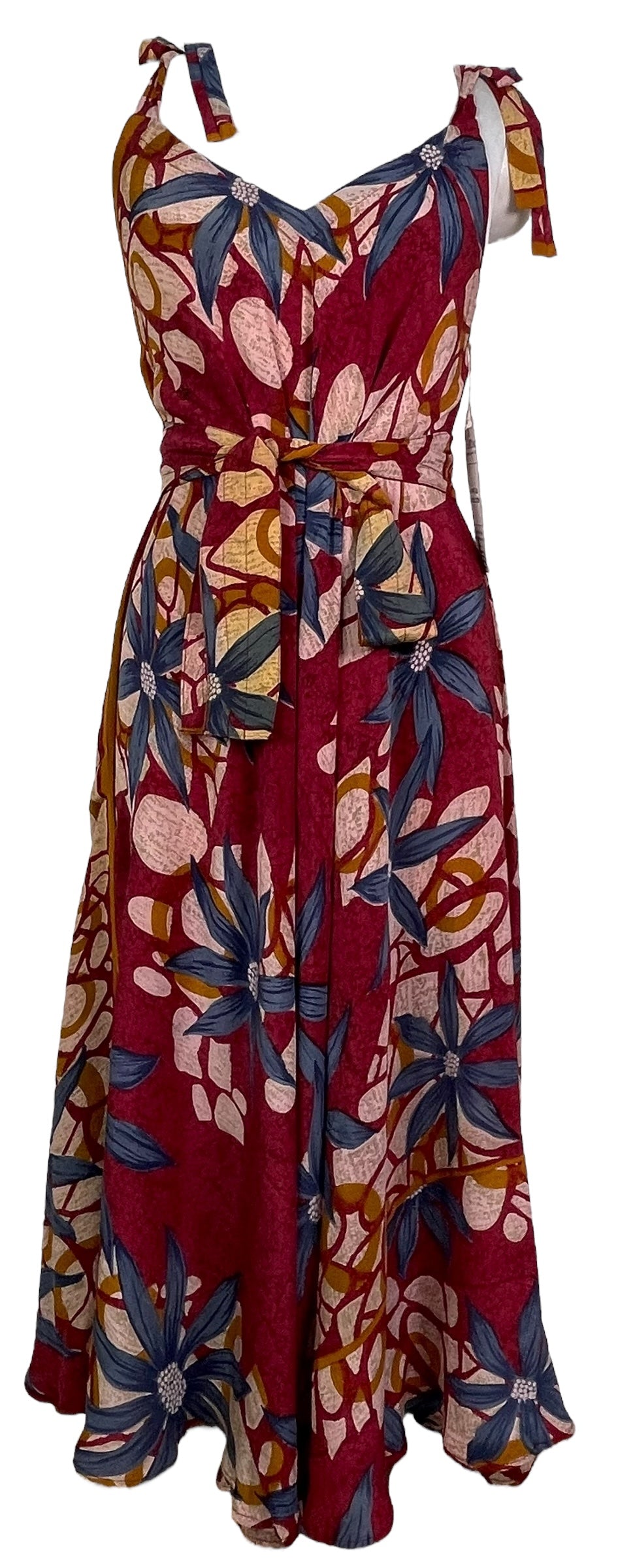 PRC7690 Avatar Pure Silk Maxi Dress with Belt