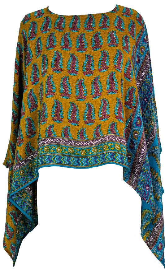 PRC7449 Avatar Pure Silk Capelet Poncho