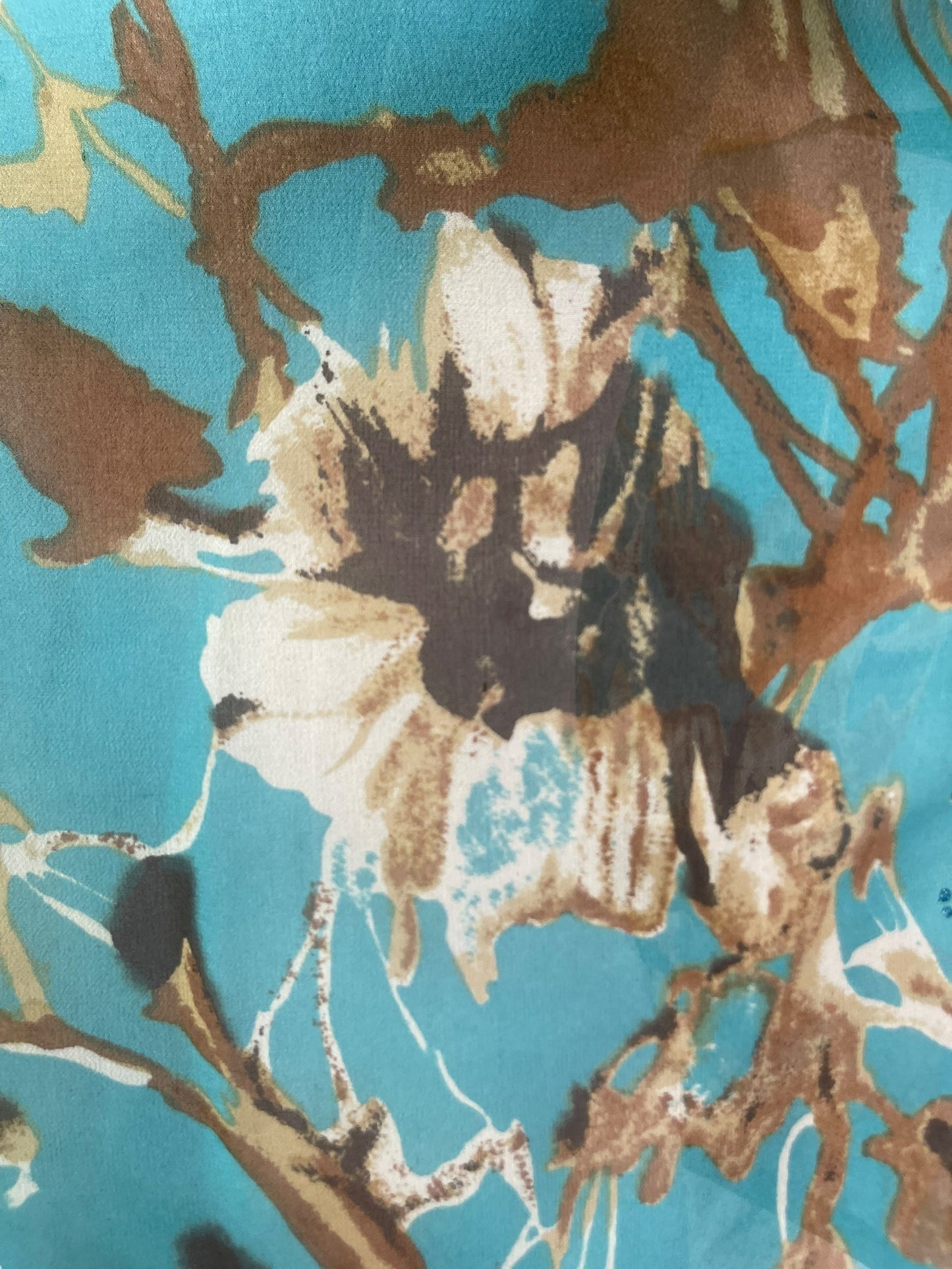 PRG7058 Sheer Avatar Pure Silk Side Slit Top