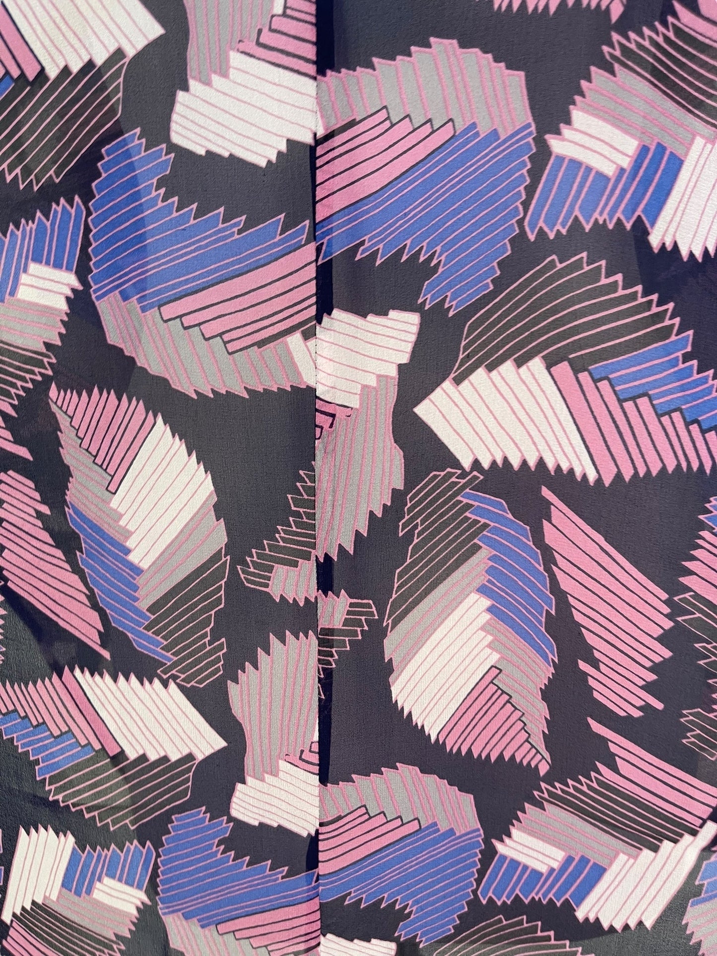 PRG7044 Sheer Sheer Avatar Pure Silk Waterfall Top