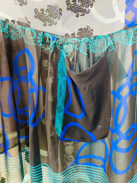 PRG7430 Sheer Avatar Pure Silk Boxy Babydoll Dress